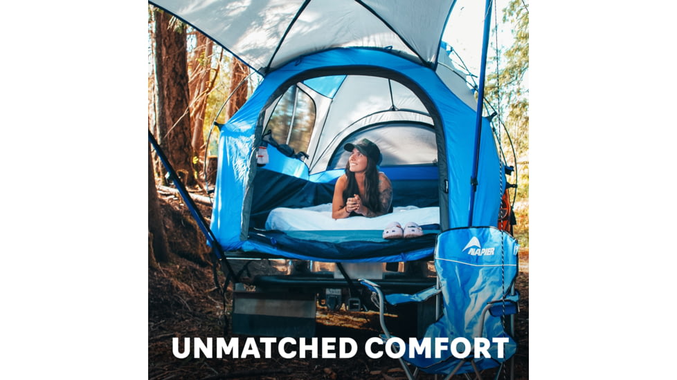 Napier Sportz Truck Tent, 57 Series, Compact Regular Bed 6-6.1 ft, Blue/Gray, 57044