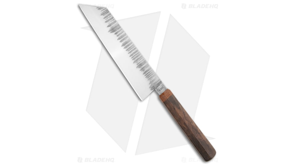 Nate Summers Custom Kiritsuke Fixed Blade Chef's Knife, 8.25in, W2, Wharncliffe Blade, Wood, Wood Handle, w/ Ironwood, Wood/Silver, 13.75 inch, BHQ-208223