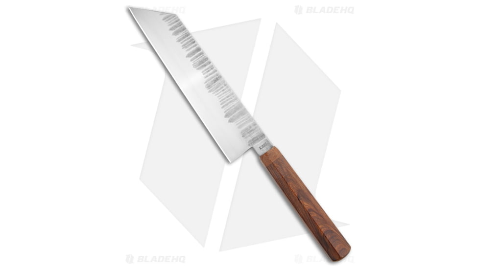 Nate Summers Custom Kiritsuke Fixed Blade Chef's Knife, 8.25in, W2, Wharncliffe Blade, Wood, Wood Handle, w/ Kwila, Wood/Silver, 13.75 inch, BHQ-208225