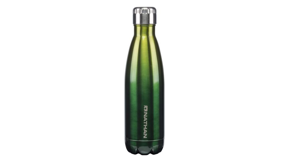 Nathan Chroma Steel Bottle Ombr, Lime Punch/Everglade, 500mL, NS4427-0289-500ML