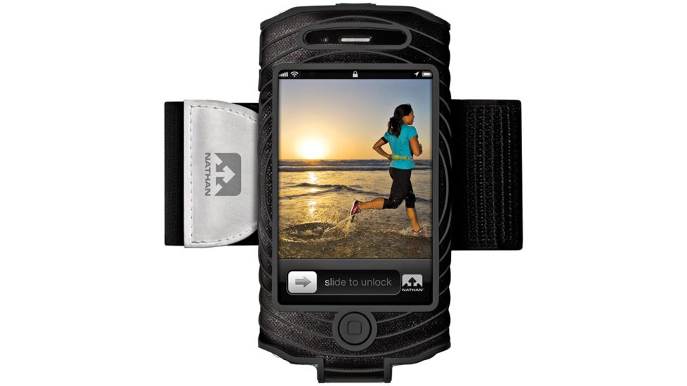 Nathan SonicBoom Armband Case for iPhone 4/4S, Black, ntn0037-Black