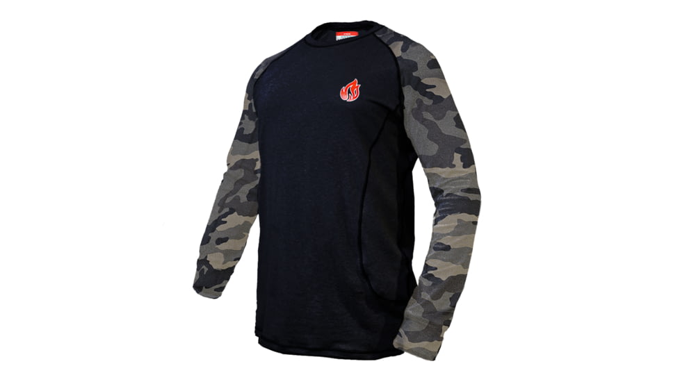 National Body Armor Knox Fr Long Sleeve Crew Shirt - Camo 41164055, sku-43859314016483