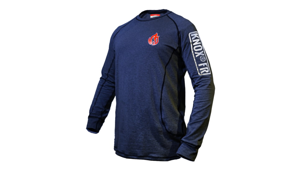 National Body Armor Knox Fr Long Sleeve Crew Shirt - Space Blue F1DFEE4B, SB-S