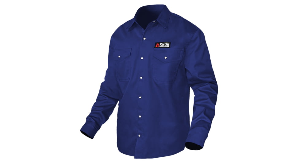 National Body Armor Knox Fr Shirt Navy Blue With Pearl Snap Buttons 0E3255DA, Snap Shirt N Blue S
