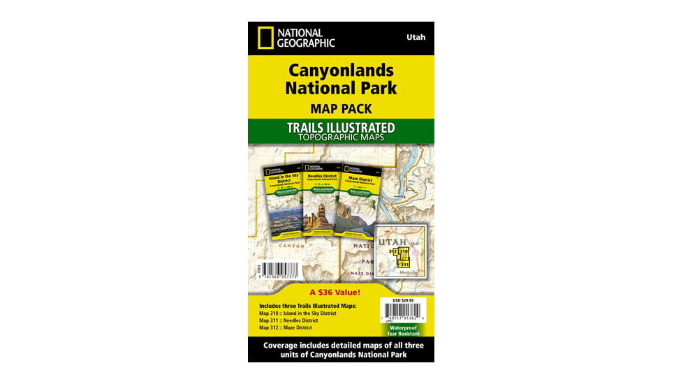 National Geographic Canyonlands Np Map Pack TI01021193B