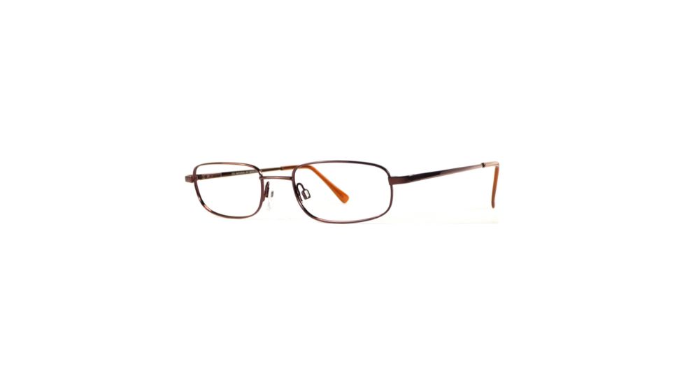 National NA0028 Eyeglass Frames - Shiny Dark Brown Frame Color