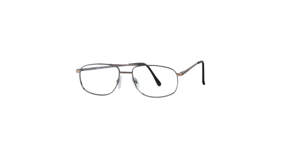 National NA0230 Eyeglass Frames - Shiny Gun Metal Frame Color