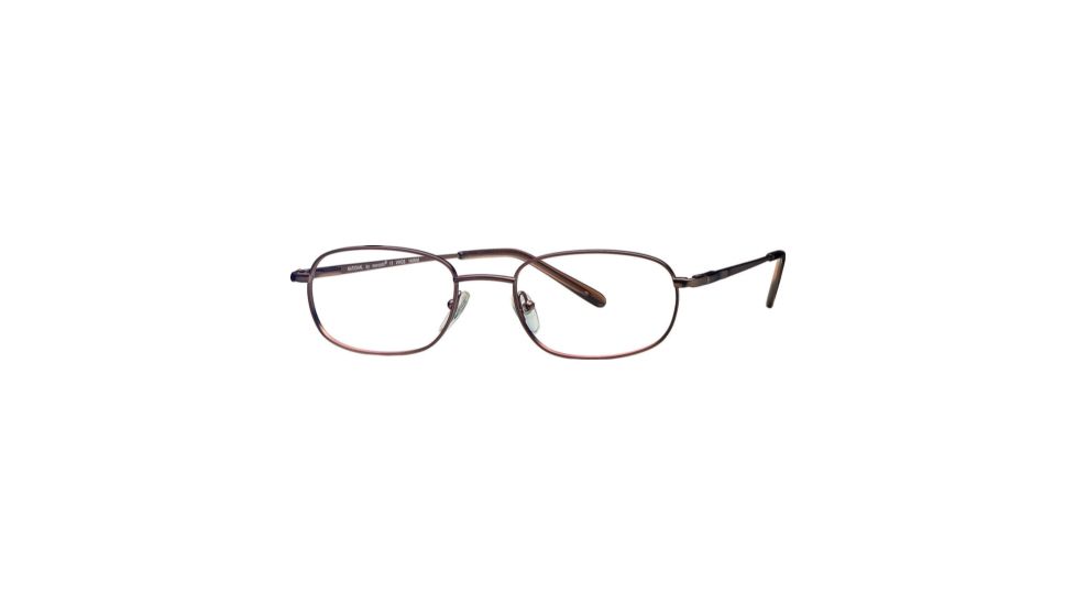 National NA0236 Eyeglass Frames - Shiny Light Brown Frame Color