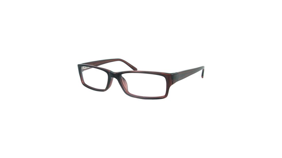 National NA0300 Eyeglass Frames - Shiny Dark Brown Frame Color