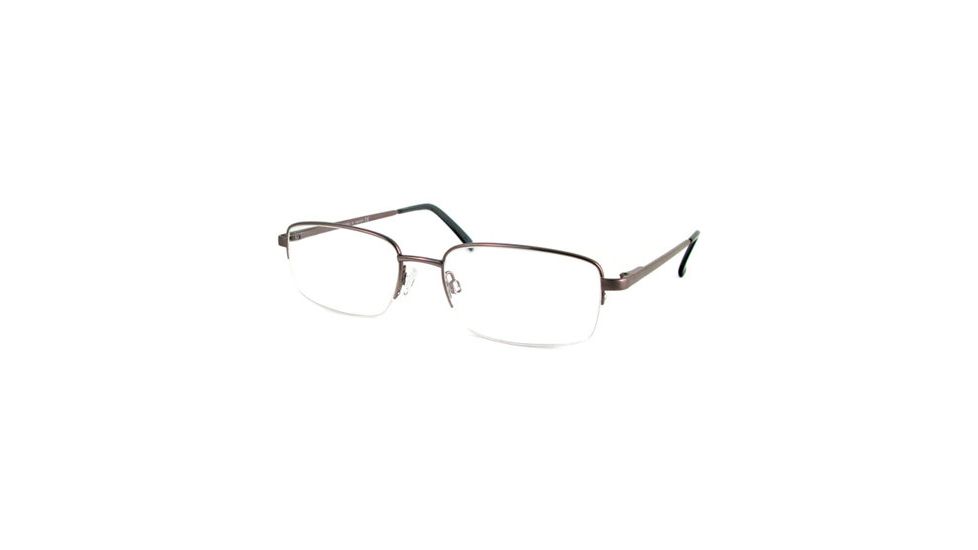 National NA0302 Eyeglass Frames - Shiny Dark Brown Frame Color