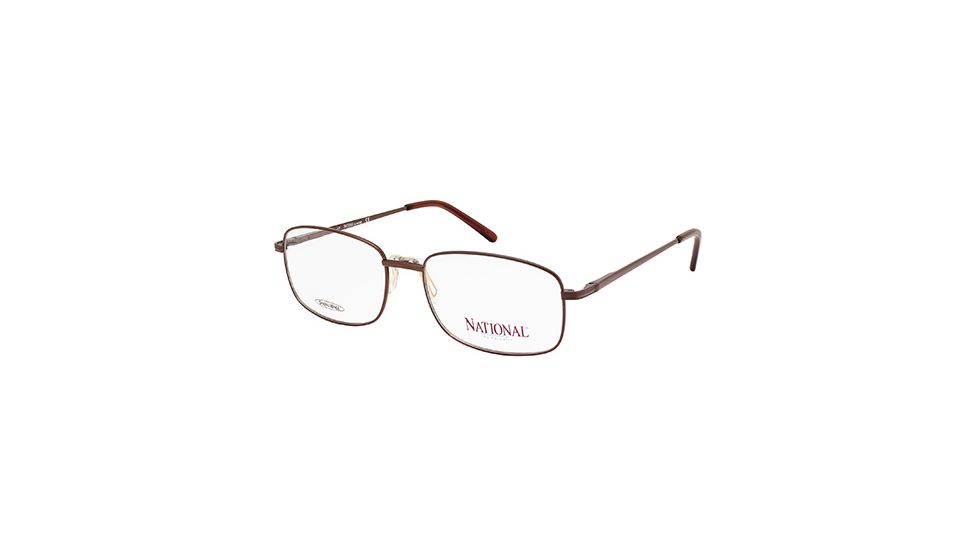 National NA0319 Eyeglass Frames - Shiny Dark Brown Frame Color