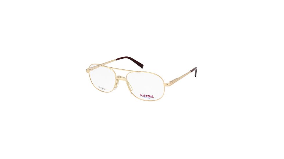 National NA0324 Eyeglass Frames - Gold Frame Color