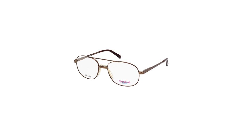 National NA0324 Eyeglass Frames - Shiny Dark Brown Frame Color