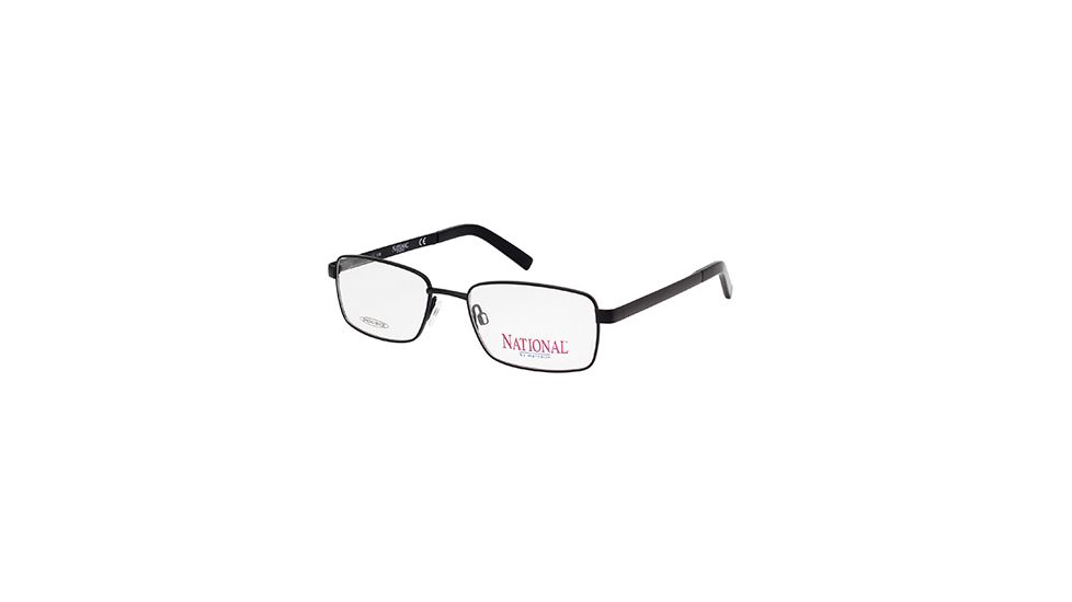 National NA0327 Eyeglass Frames - Matte Black Frame Color