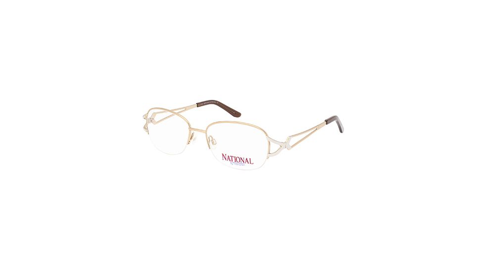 National NA0332 Eyeglass Frames - Gold Frame Color