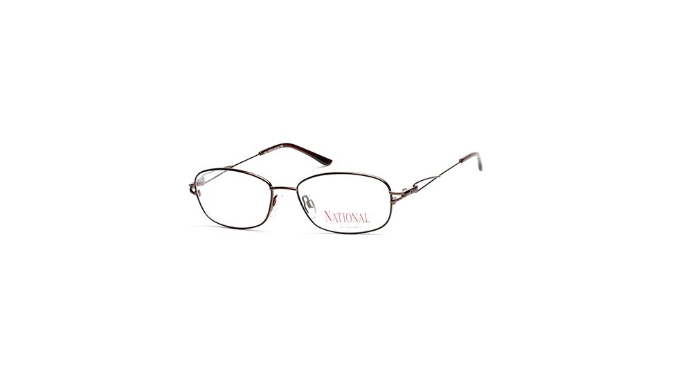 National NA0334 Eyeglass Frames - Dark Brown Frame Color