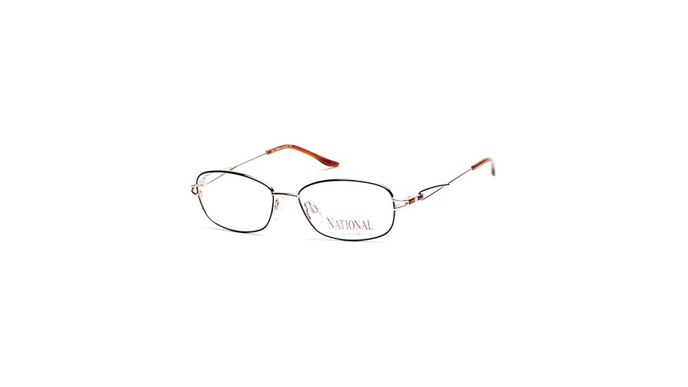 National NA0334 Eyeglass Frames - Gold Frame Color