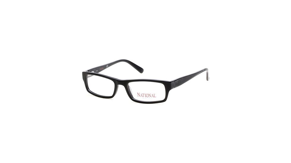 National NA0345 Eyeglass Frames - Matte Black Frame Color