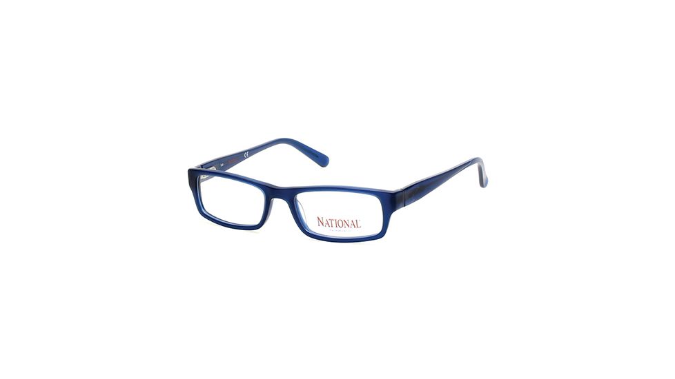 National NA0345 Eyeglass Frames - Matte Blue Frame Color