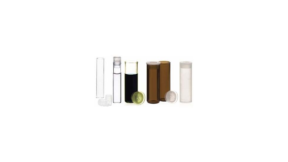 National Scientific Shell Vials, Pack of 100, National Scientific Vials Clear Vials, C4015-48