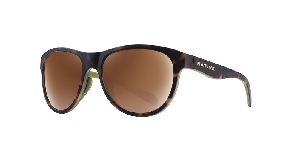 Native Eyewear Acadia Progressive Prescription Sunglasses, Matte Dark Tortoise Frame, Polarized, 193 927 524PR