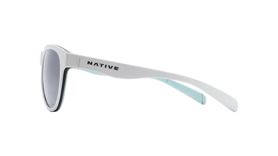 Native Eyewear Acadia Progressive Prescription Sunglasses, Matte White / Gray / Mint Frame, Polarized, 193 919 528PR