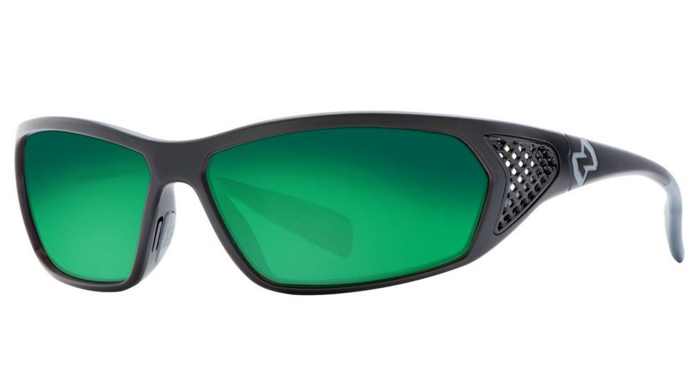 Native Eyewear Andes Sunglasses,Asphalt/Iron Frame,Green Reflex Lens,Polarized,153 302 529