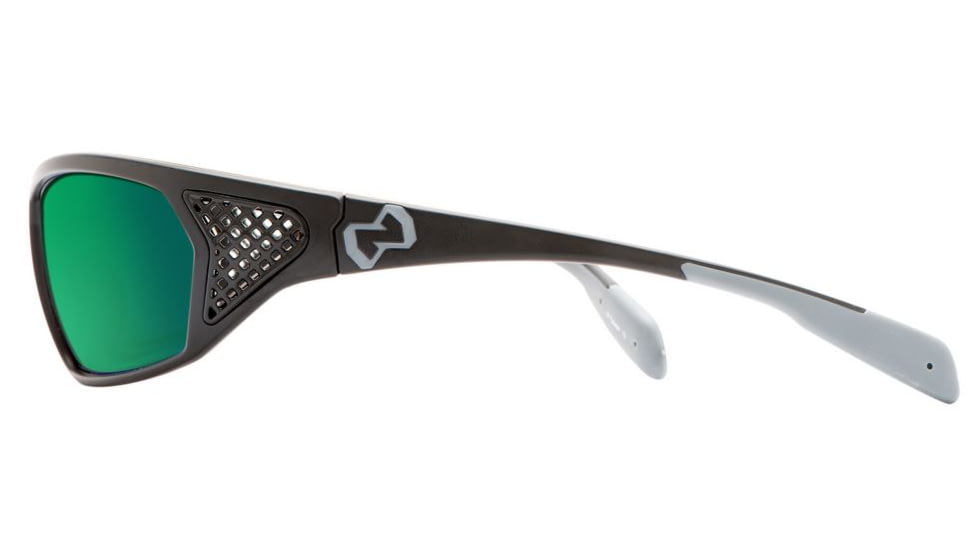 Native Eyewear Andes Sunglasses,Asphalt/Iron Frame,Green Reflex Lens,Polarized,153 302 529