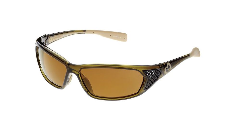 Native Eyewear Andes Sunglasses, Moss/Asphalt Frame, Bronze Reflex Lens, Polarized, 153 356 527