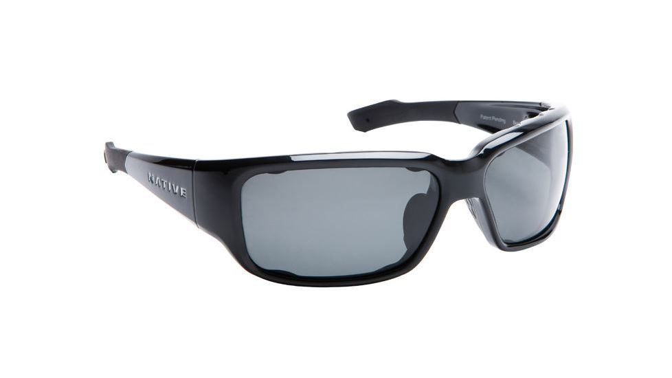 Native Eyewear Bolder Sunglasses, Iron Frame, Gray Lens, Polarized, 138 300 502