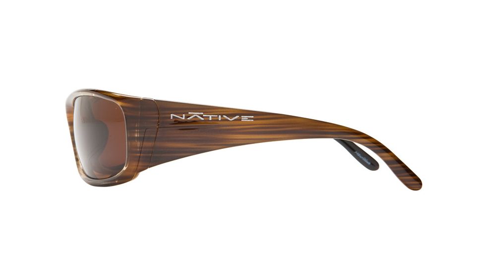 Native Eyewear Bomber Sunglasses,Wood Frame,Brown Lens,Polarized,134 361 515