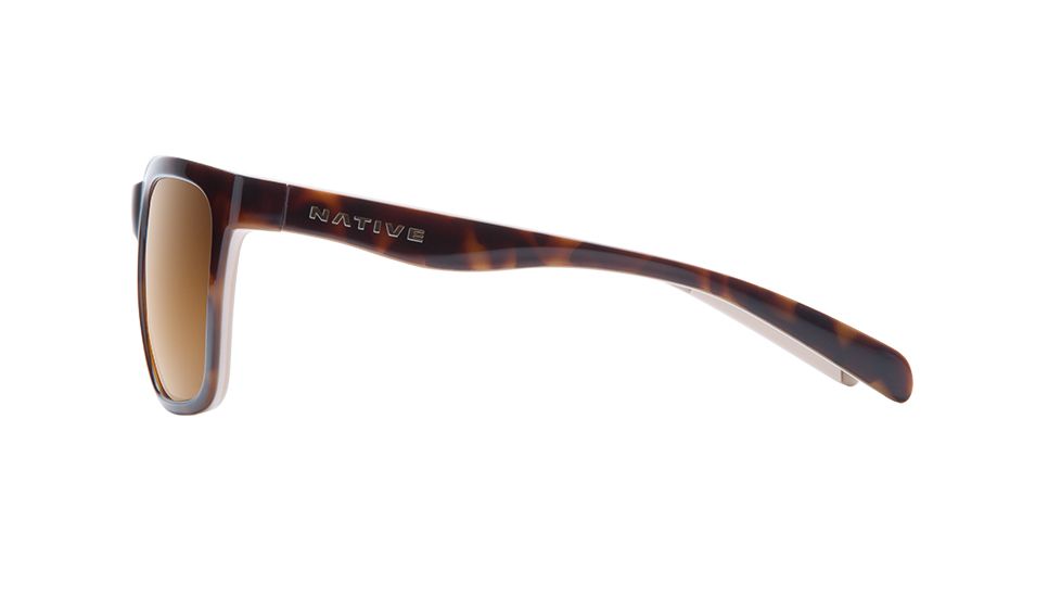 Native Eyewear Braiden Single Vision Prescription Sunglasses, MapleTortoise / Pale Pink / Nude Crystal Frame, Polarized, 185 917 524SV