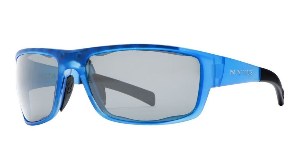 Native Eyewear Cable Single Vision Prescription Sunglasses,Cobalt Frost Frame,Polarized,131 395 502SV