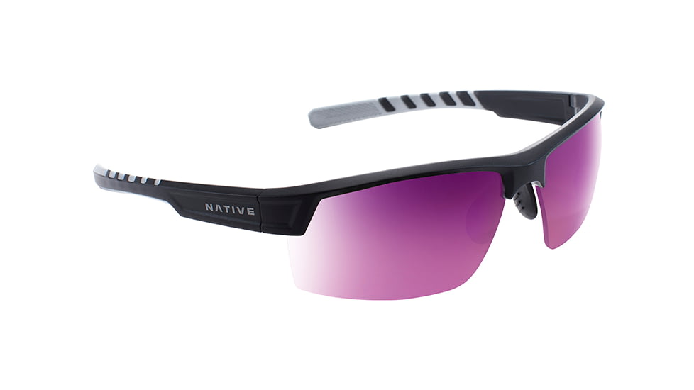 Native Eyewear Catamount, Matte Black / Crystal Frame, Violet Reflex Lens, 189 931 531