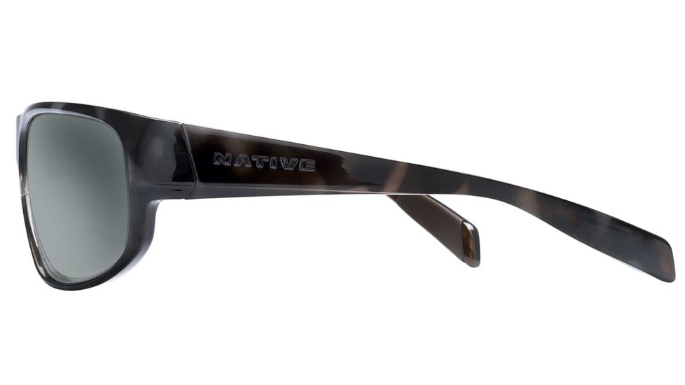 Native Eyewear Crestone Sunglasses,Obsidian/Dark Gray/Light Gray Frame,Gray Lens,Polarized,176 901 523