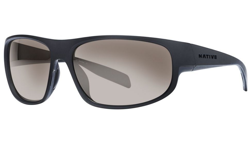 Native Eyewear Crestone Single Vision Prescription Sunglasses,Asphalt/Dark Gray/Asphalt Frame,Polarized,176 902 528SV