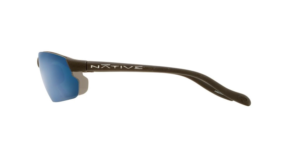 Native Eyewear Dash XP Sunglasses, Asphalt Frame, Blue Reflex Gray Lens, Polarized, 116 302 519