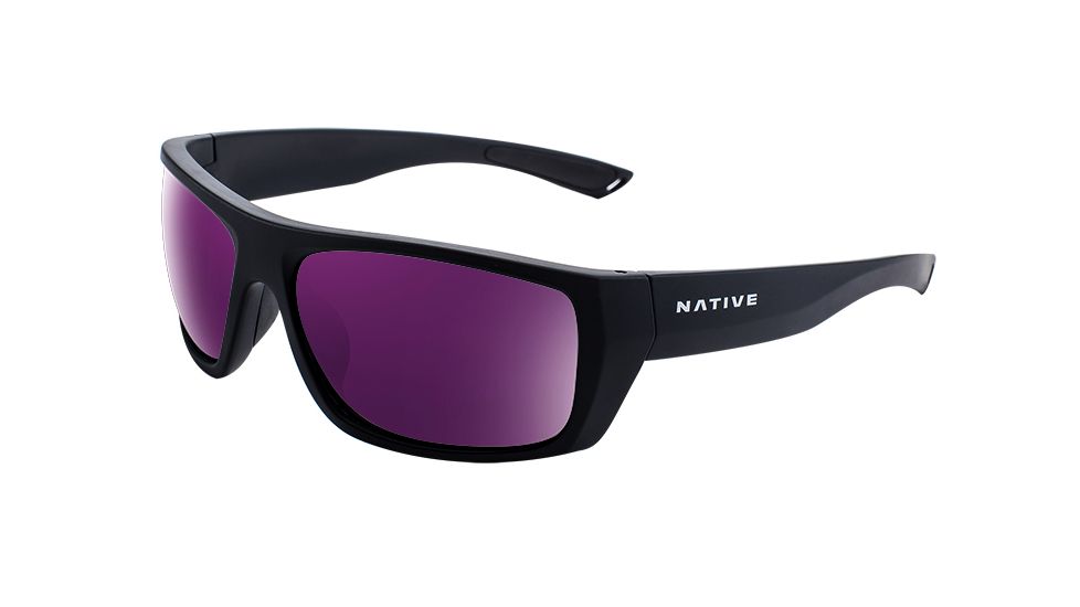 Native Eyewear Distiller, Matte Black Frame, Violet Reflex Lens, 187 302 531