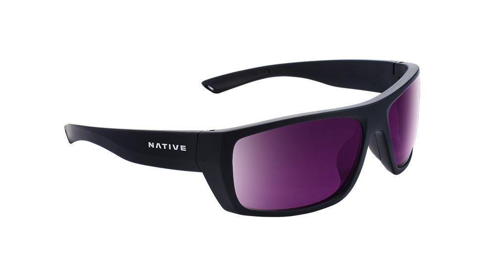 Native Eyewear Distiller, Matte Black Frame, Violet Reflex Lens, 187 302 531