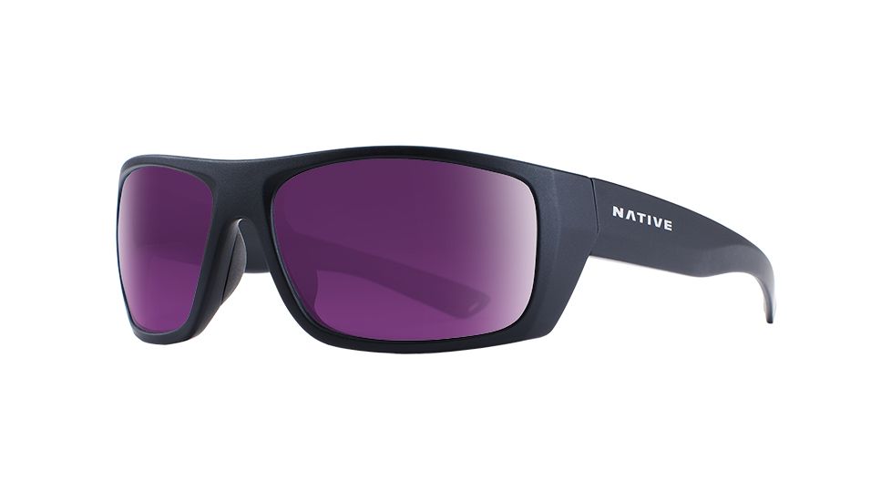 Native Eyewear Distiller, Matte Black Frame, Violet Reflex Lens, 187 302 531