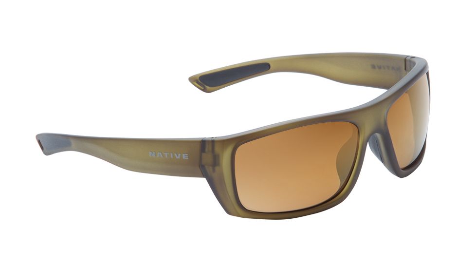 Native Eyewear Distiller, Matte Moss Frame, Bronze Reflex Lens, 187 356 527