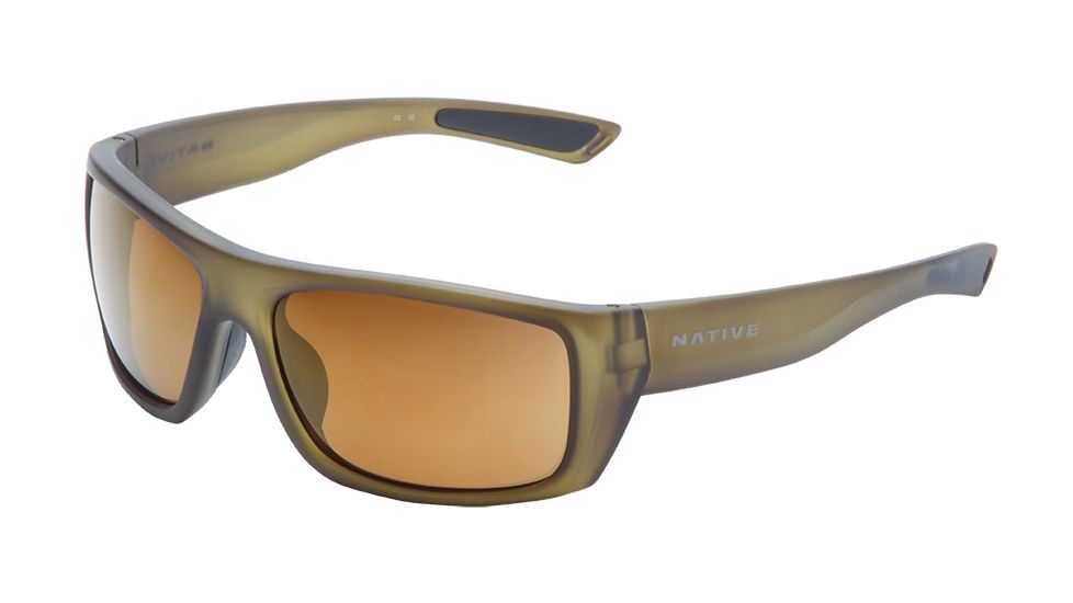 Native Eyewear Distiller, Matte Moss Frame, Bronze Reflex Lens, 187 356 527