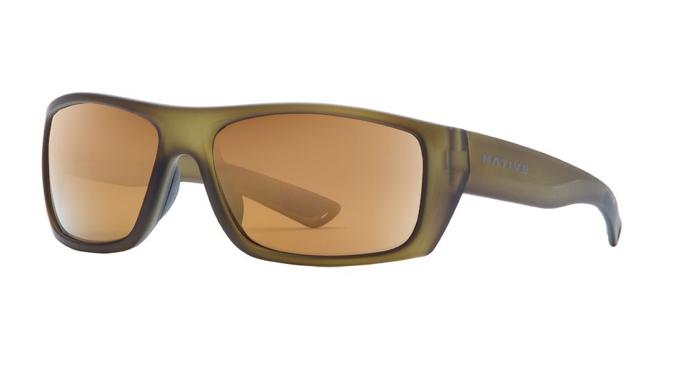 Native Eyewear Distiller, Matte Moss Frame, Bronze Reflex Lens, 187 356 527