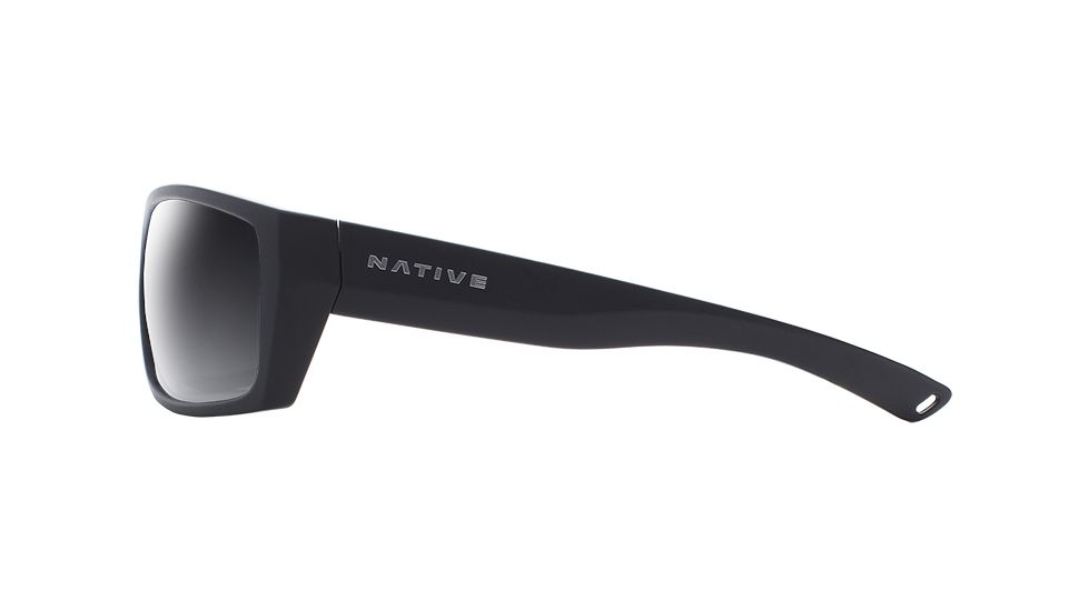 Native Eyewear Distiller Single Vision Prescription Sunglasses, Matte Black Frame, Polarized, 187 302 523SV