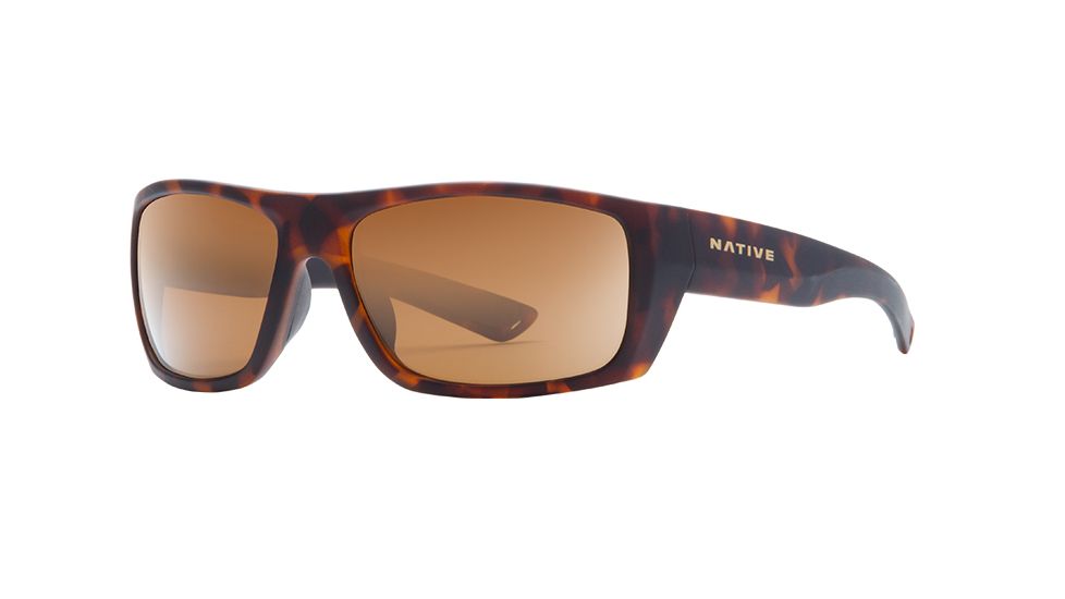 Native Eyewear Distiller Single Vision Prescription Sunglasses, Matte Dark Tortoise Frame, Polarized, 187 914 524SV