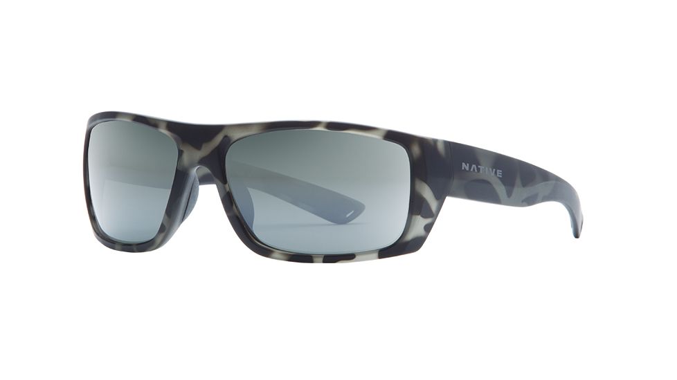 Native Eyewear Distiller Single Vision Prescription Sunglasses, Matte Gray Tortoise Frame, Polarized, 187 911 528SV