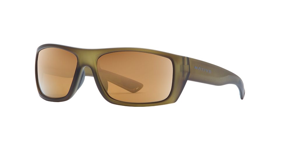 Native Eyewear Distiller Single Vision Prescription Sunglasses, Matte Moss Frame, Polarized, 187 356 527SV