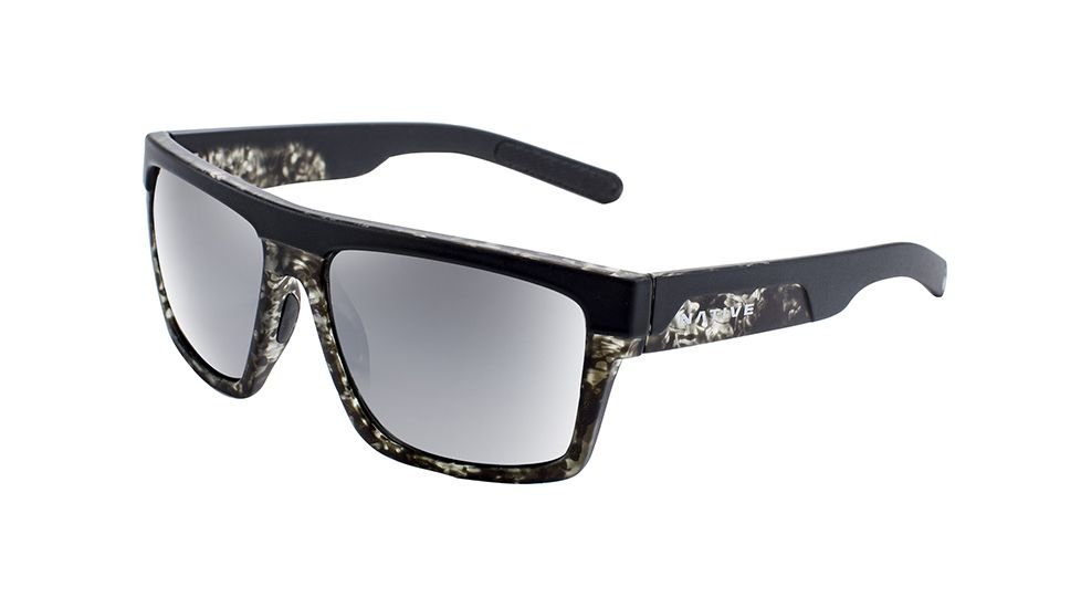 Native Eyewear El Jefe, Matte Black / Black Tort Frame, Silver Reflex Lens, 191 923 528