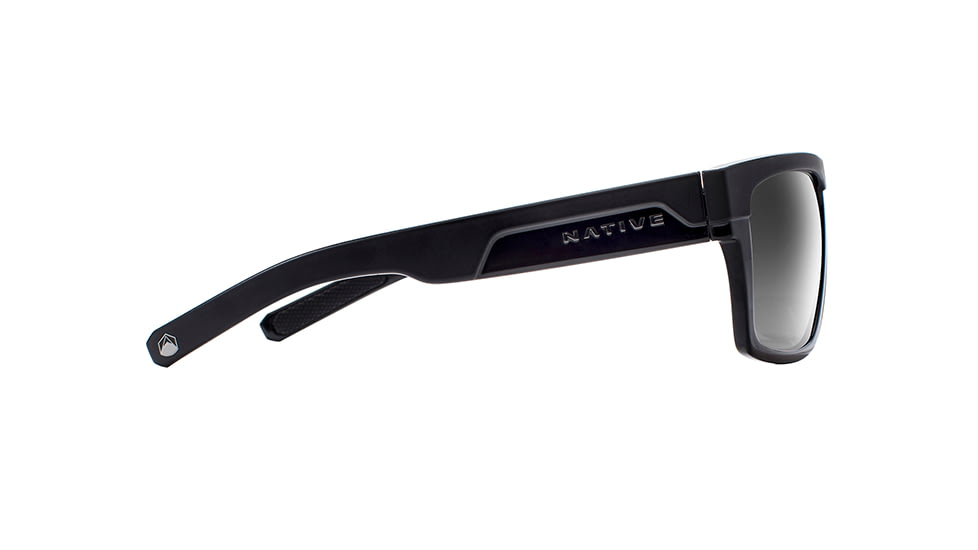 Native Eyewear El Jefe, Matte Black / Gloss Black Frame, Gray Lens, 191 930 523