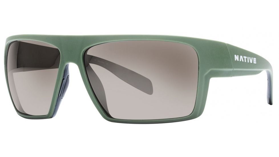 Native Eyewear Eldo Bifocal Prescription Sunglasses,Frasier Green/Dark Gray Frame,Polarized,177 904 528BI